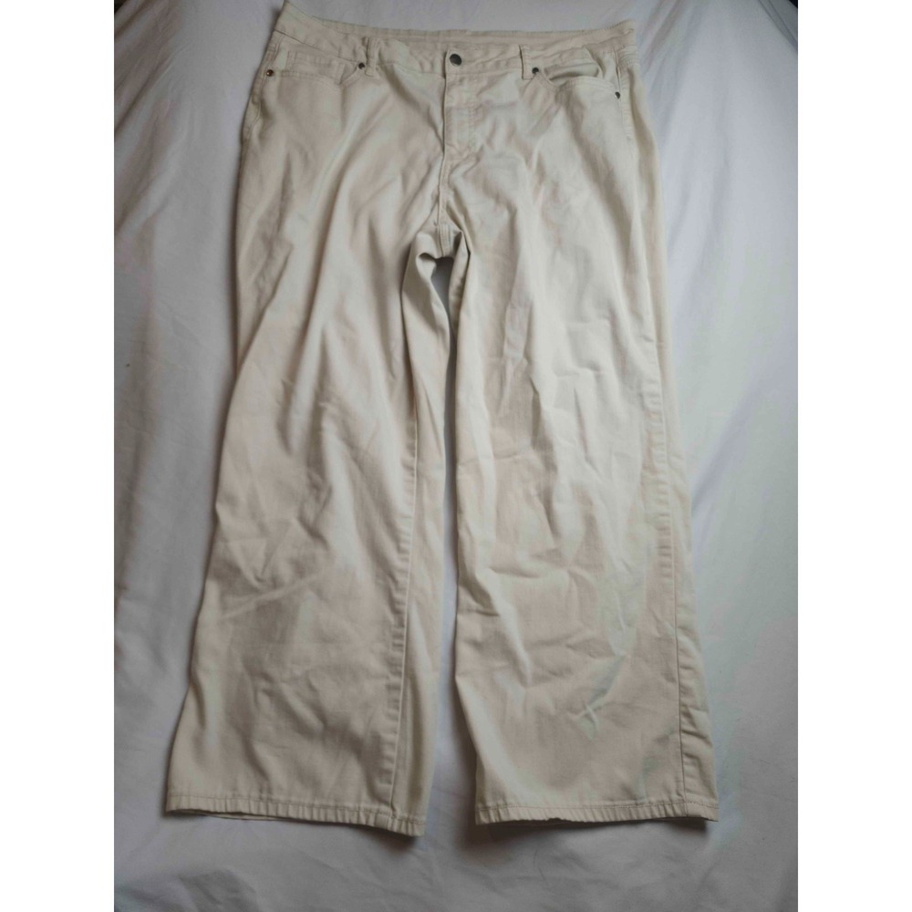 Blair Jeans Womens 16W Plus Beige Coastal‎ Grandmother Minimalist Old Money Chic